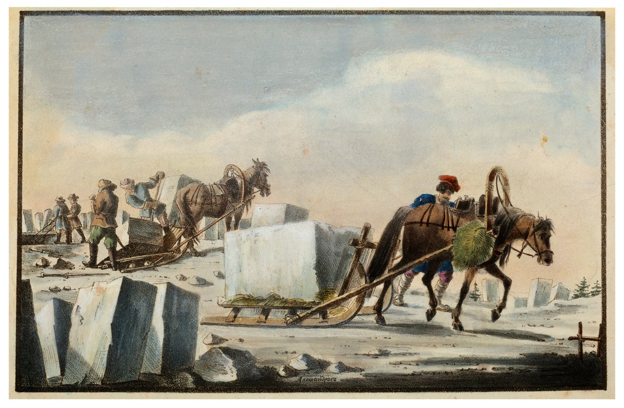 Buz Parçalama, 1825 by Pyotr Alexandrov