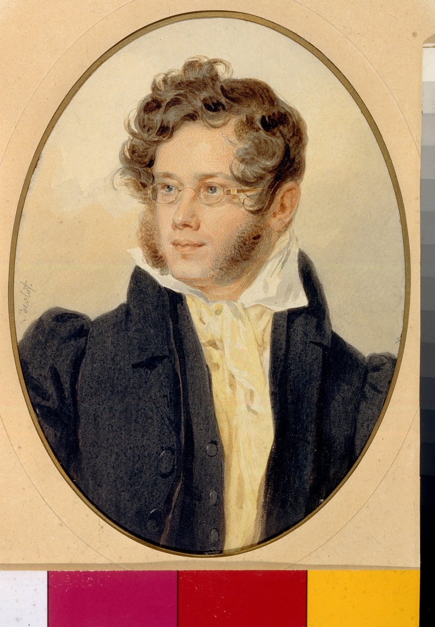 Portre du Prince Piotr Andreievitch Viazemski (Pierre Wiazemsky) (1792-1878), poete russe (Şair Prens Pyotr A. Vyazemsky
