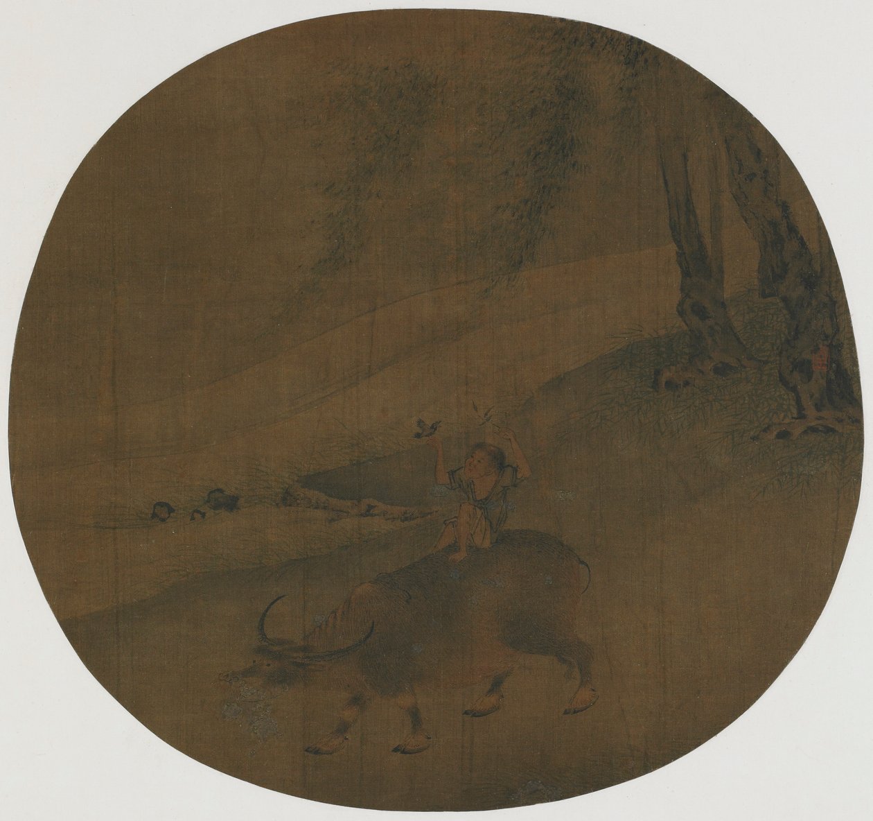 Manda üzerindeki çocuk, Ming hanedanı, 16-17. yüzyıl. by Qin Shunyou