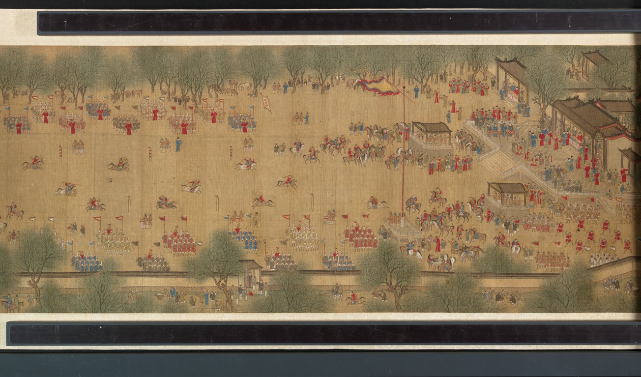 Nehirde Bahar Şenliği by Qing Dynasty Chinese School
