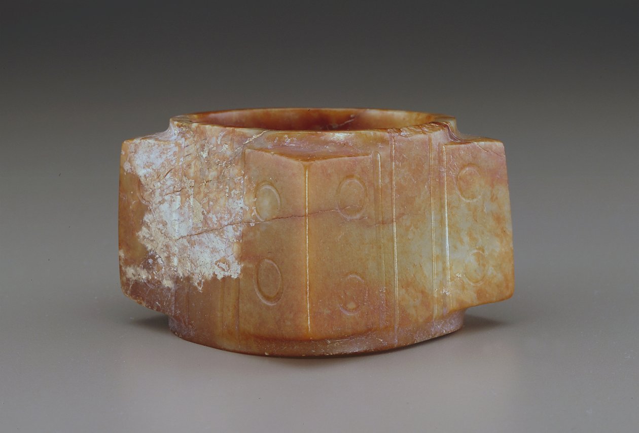 Cong (yeşim (nefrit)) by Qing Dynasty Chinese School