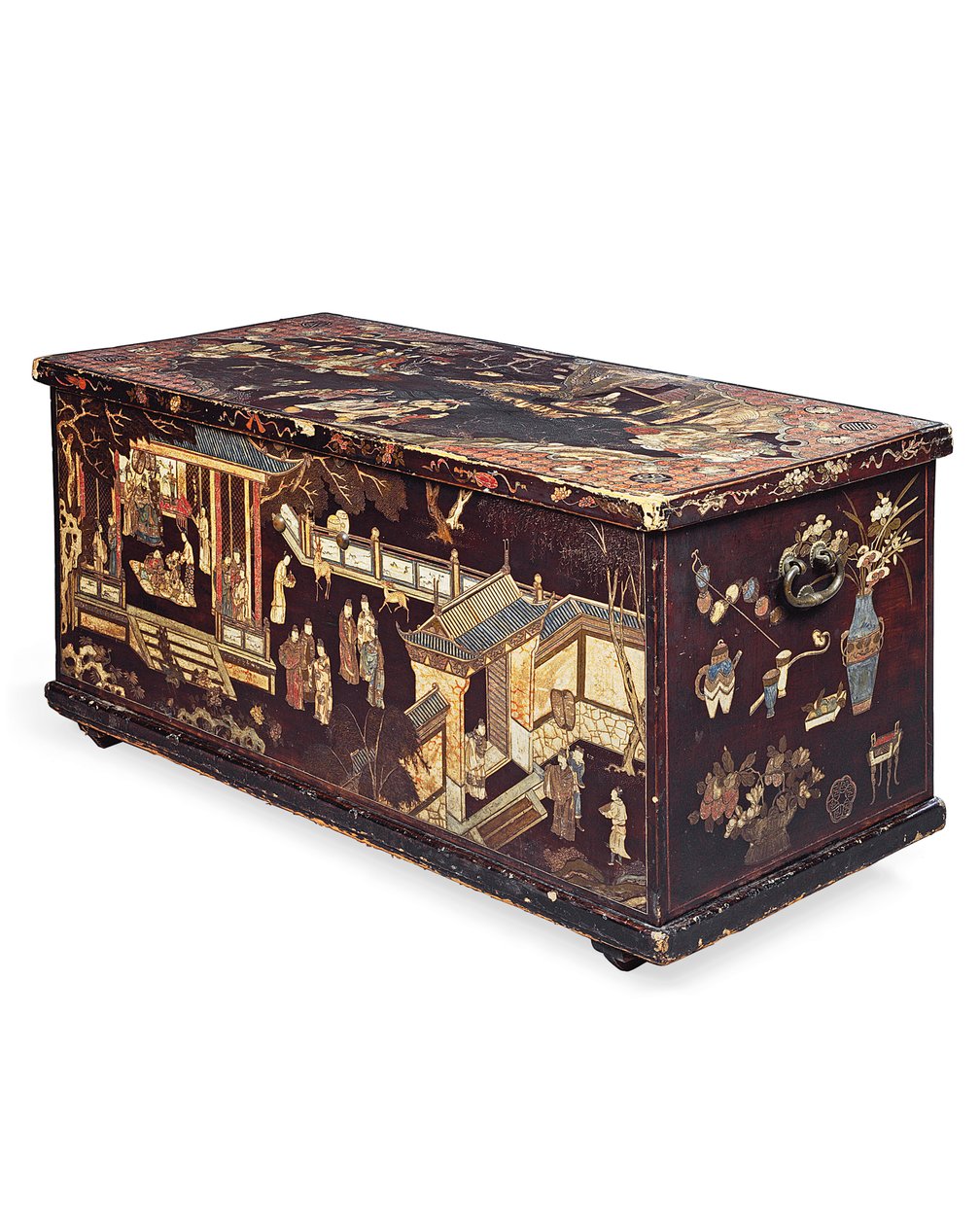 Büyük koromandel sandığı, Kangxi Dönemi by Qing Dynasty Chinese School