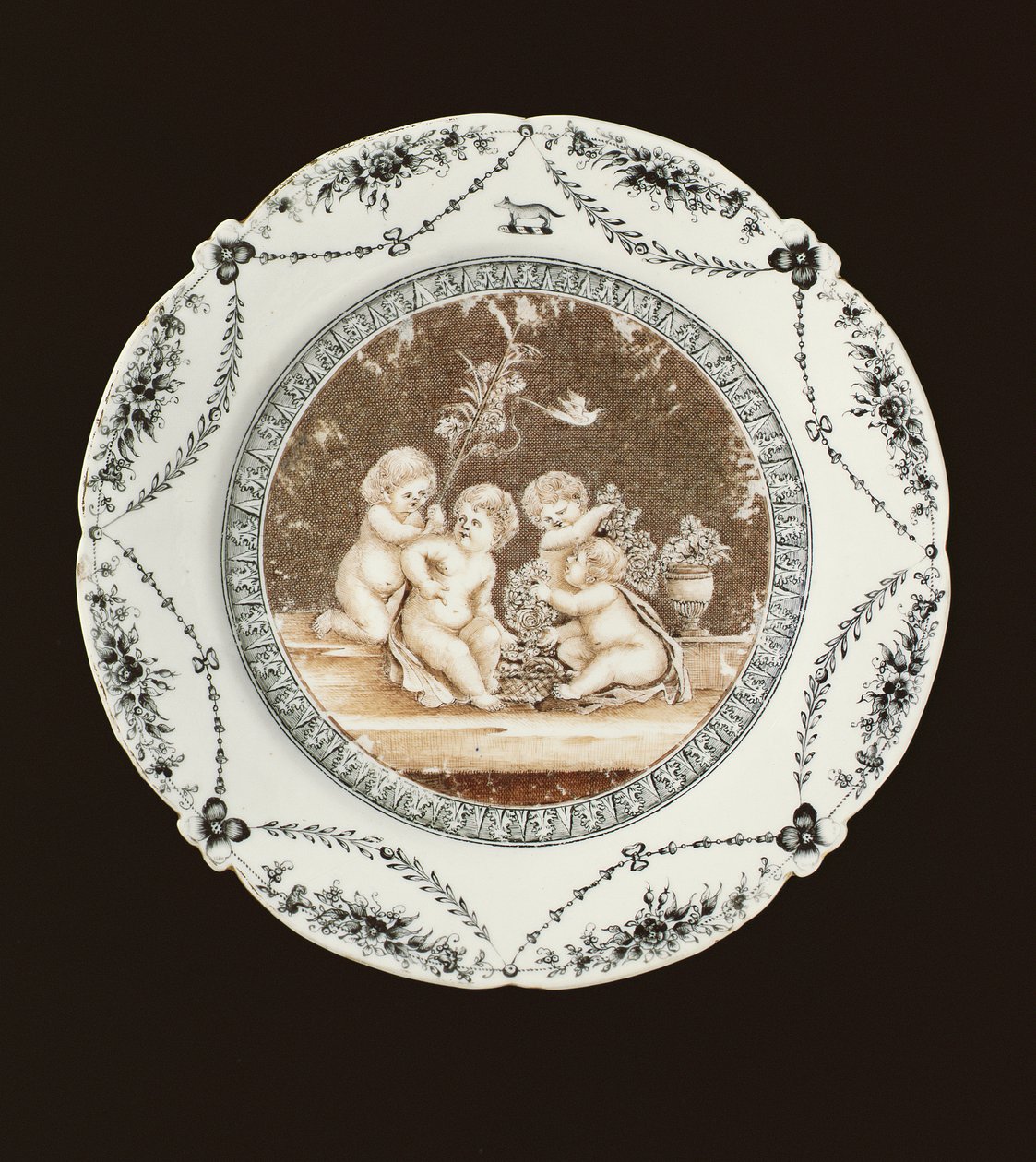 Yan plaka, Qianlong dönemi, c.1782 (porselen) by Qing Dynasty Chinese School