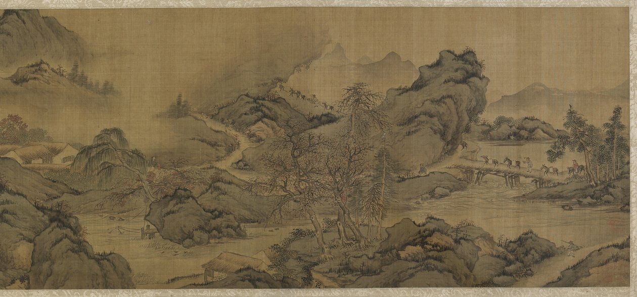 Dağlarda ve Akarsularda Yolculuk by Qing Dynasty Chinese School