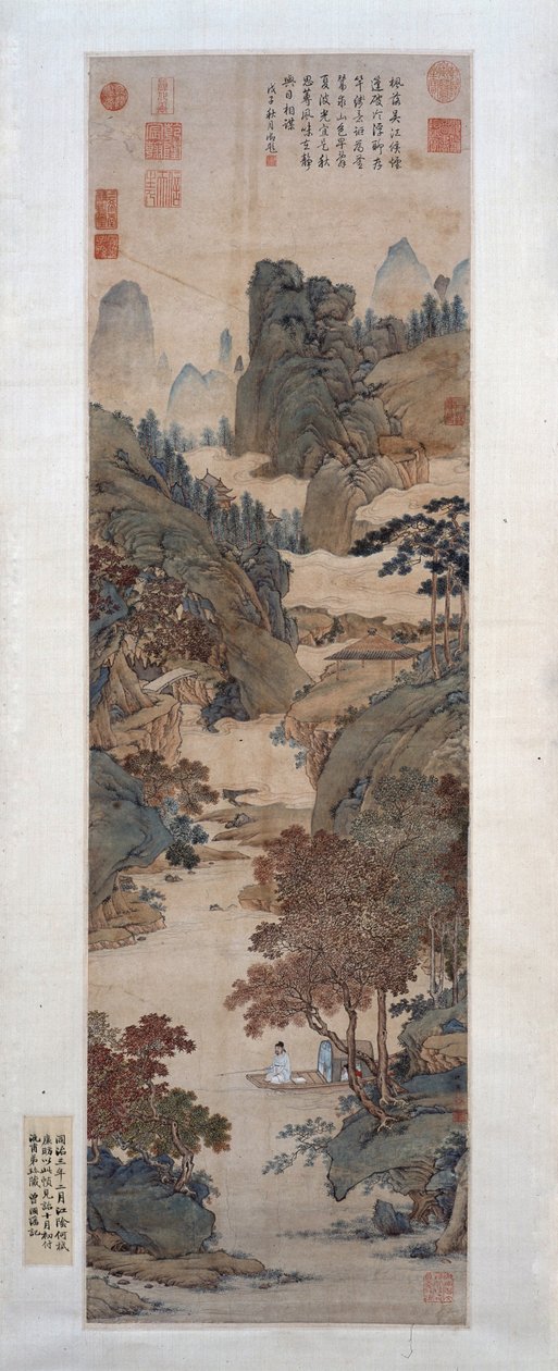 Çin Tatlı Sakızları Altında Balık Tutma by Qiu Ying