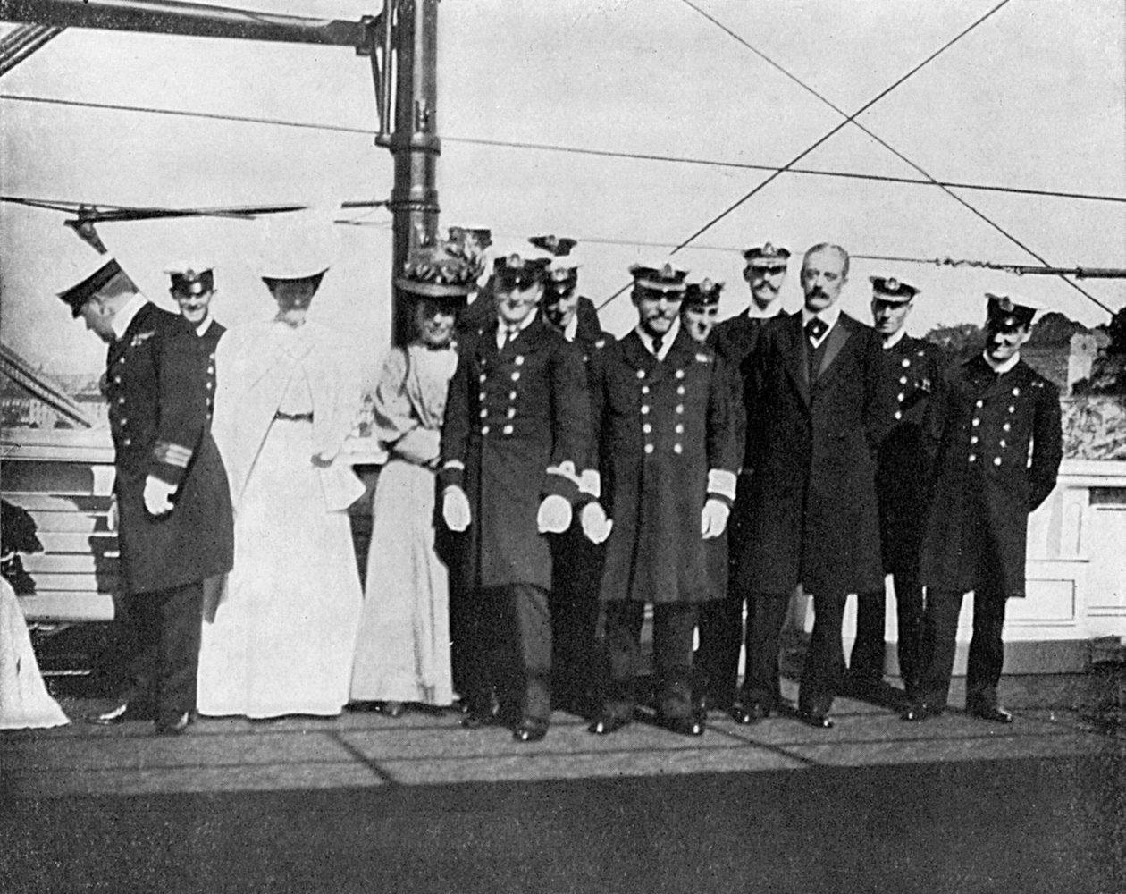 Kraliyet yatında Victoria ve Albert III, Christiania Oslo, Norveç, 1908. by Queen Alexandra