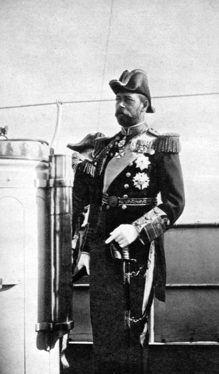 Galler Prensi 1865-1936, geleceğin Kral George V, 1908. by Queen Alexandra
