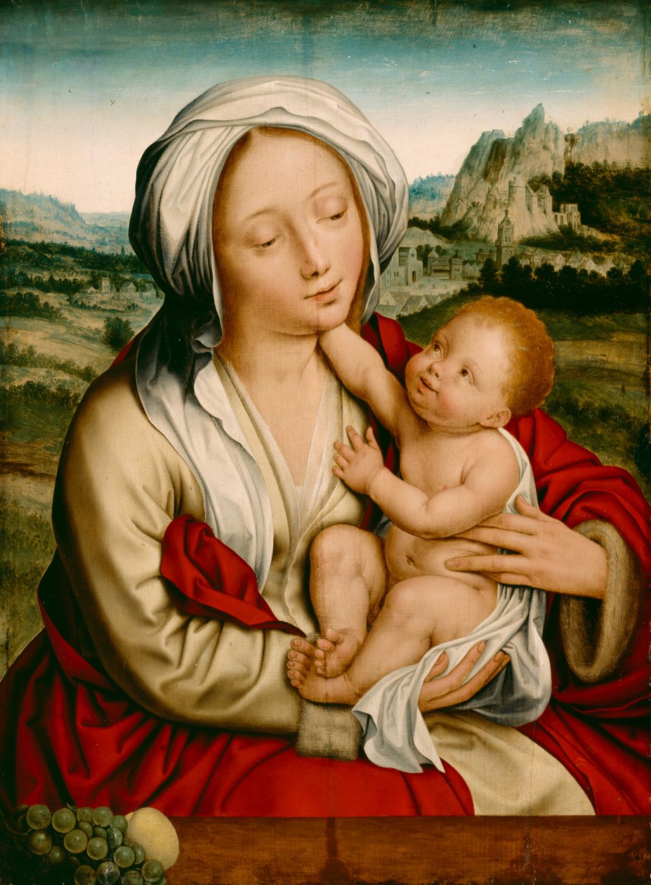 Madonna ve Çocuk, c.1520 by Quentin Massys or Metsys