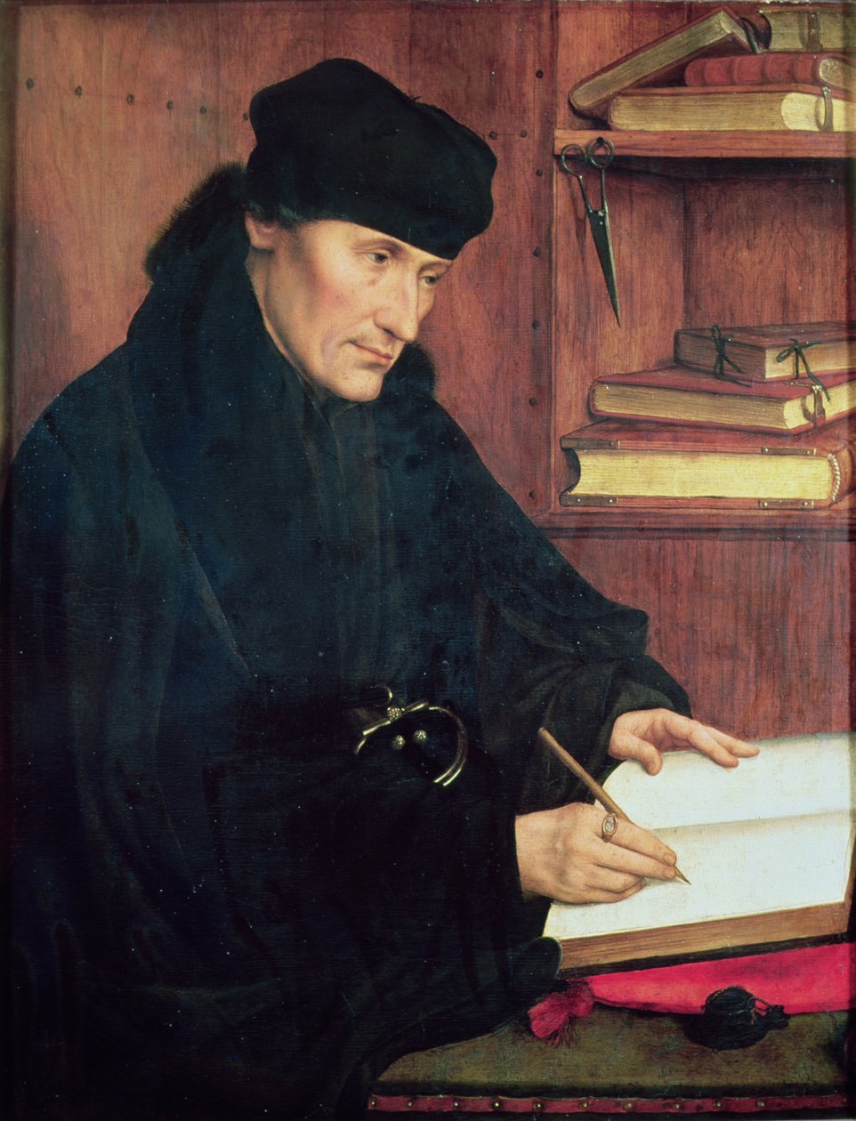 Rotterdam Erasmus Portresi (1466-1536) by Quentin Massys or Metsys