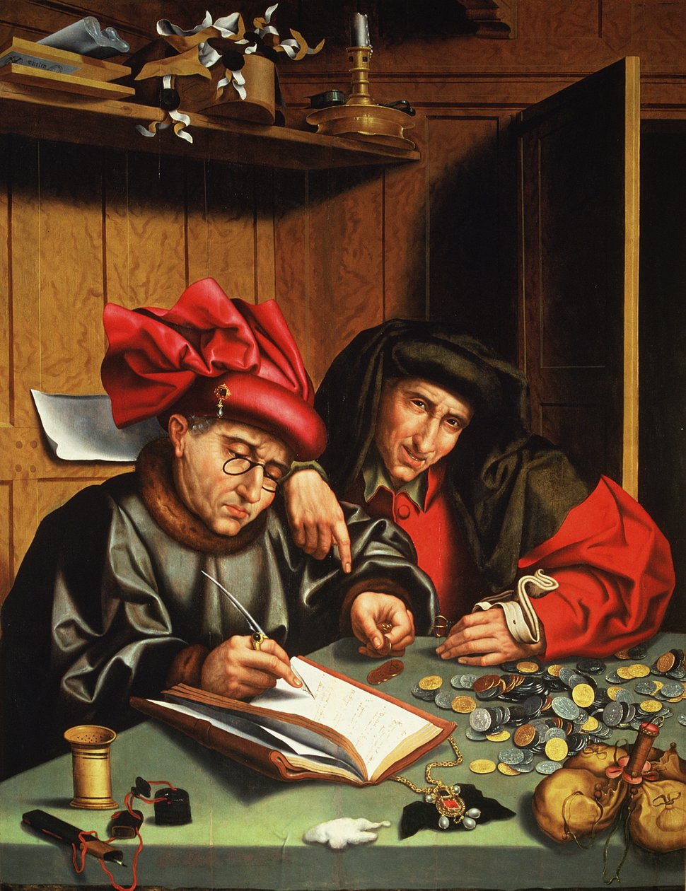 Tefeciler (meşe panel üzerinde yağ) by Quentin (attr. to) Massys or Metsys