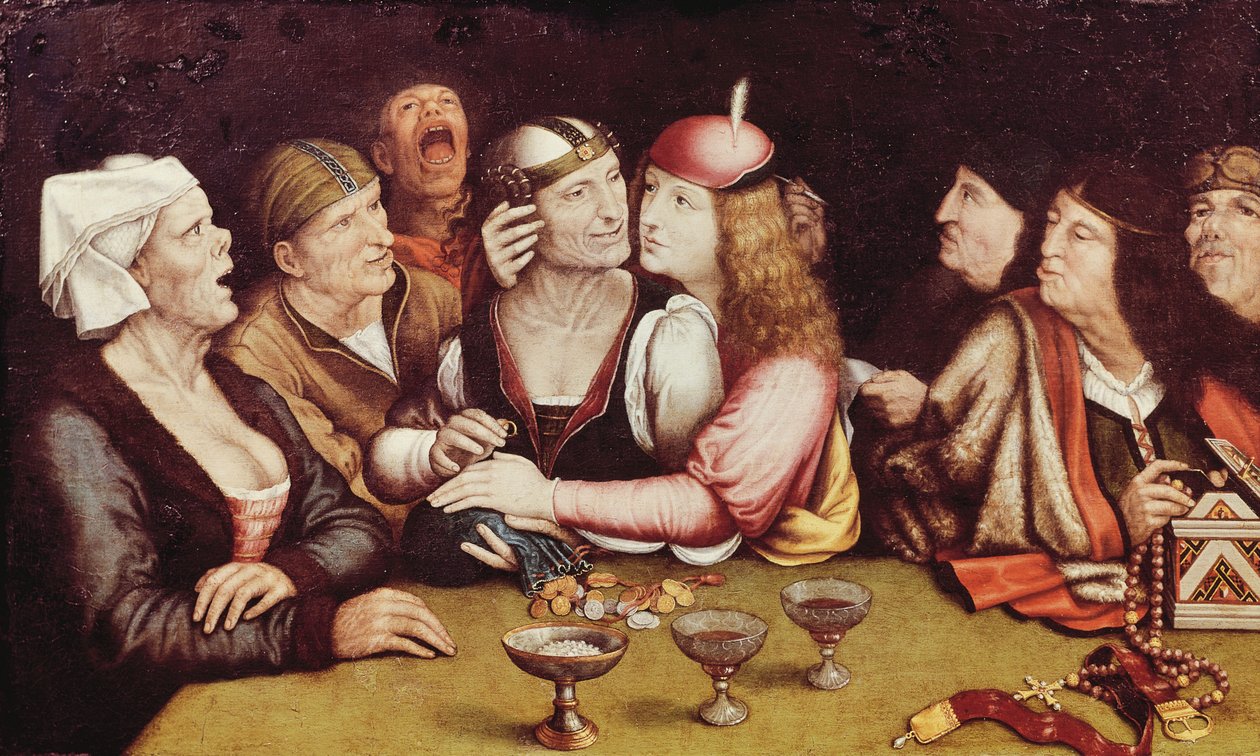 Evlilik sözleşmesi by Quentin Massys or Matsys