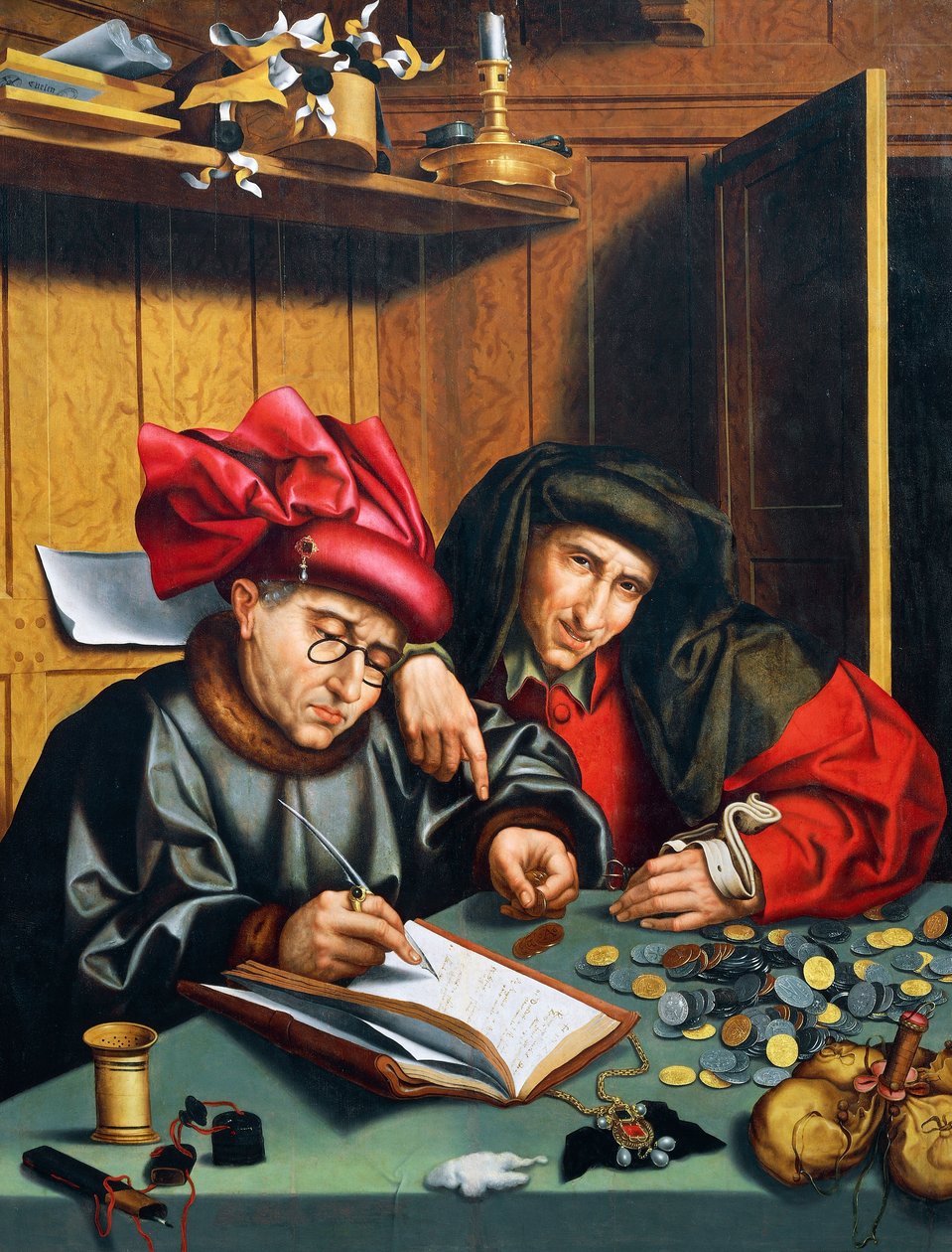 Tefeciler, yaklaşık 1515, yazan Quinten Metsys (1466-1530), Hollanda by Quentin Massys or Matsys