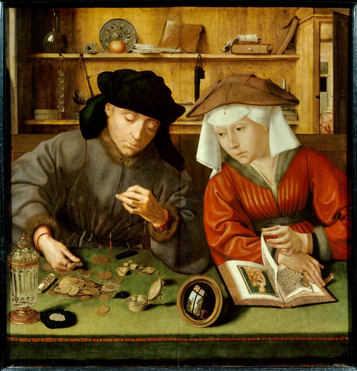 Para Bozan ve Karısı by Quentin Massys or Matsys