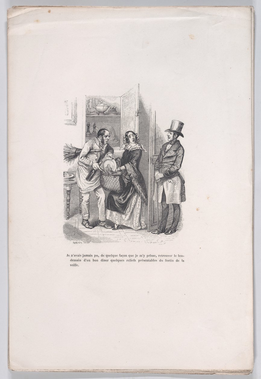İnsan Hayatının Küçük Sefaletlerinden Kalanlar, 1843. by Quichon