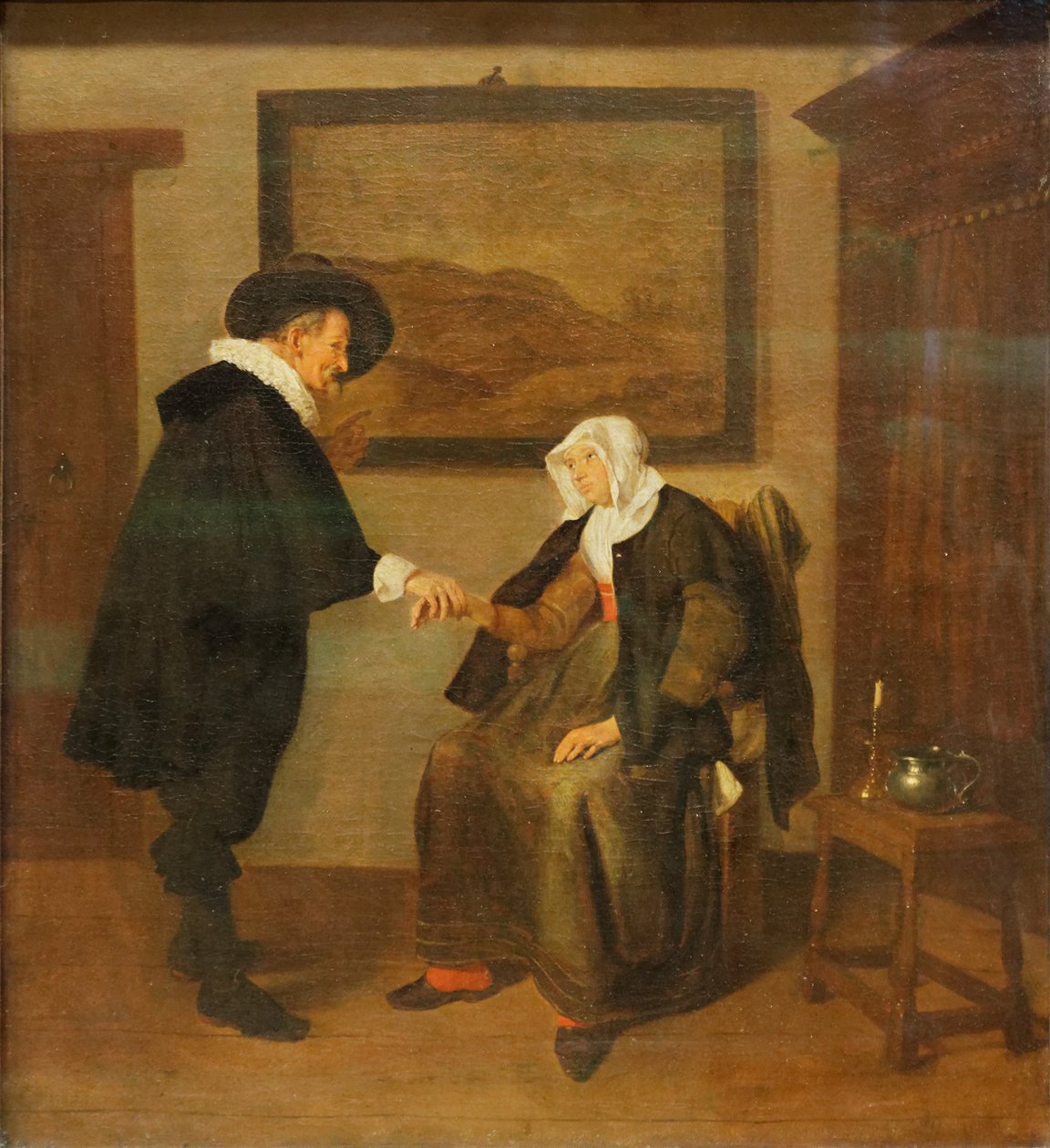 Quiringh Gerritsz. van Brekelenkam - La Visite du médecin by Quiringh Van Brekelenkam