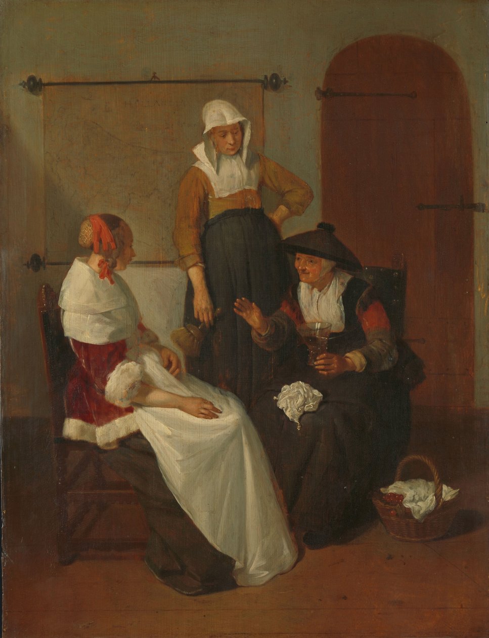 Gizli Sohbet by Quiringh Gerritsz. van Brekelenkam