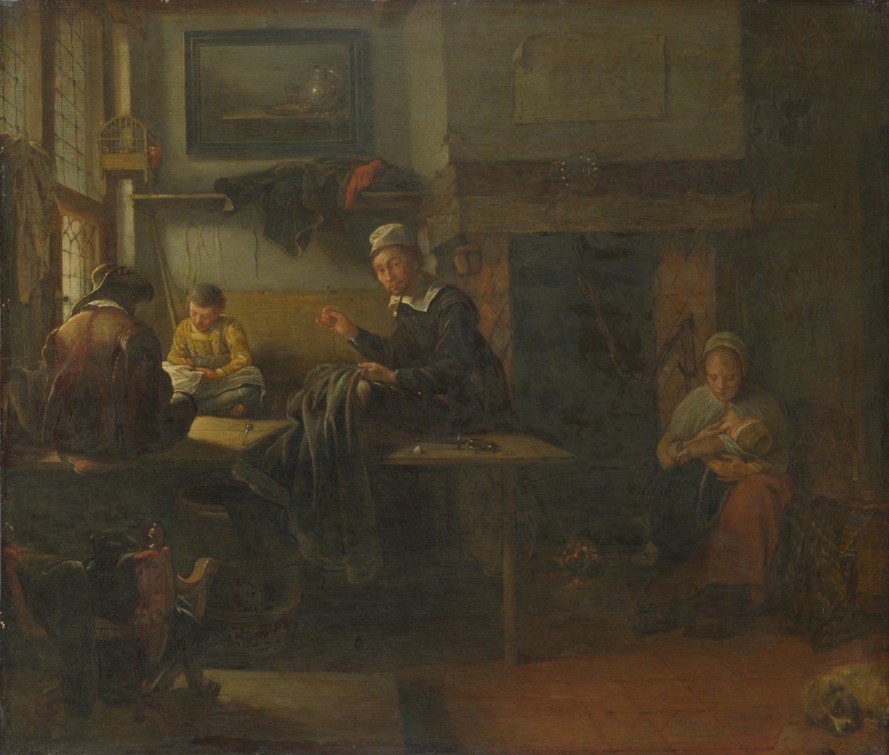 Bir Terzi Dükkanı İçi, c. 1660 by Quiringh Van Brekelenkam