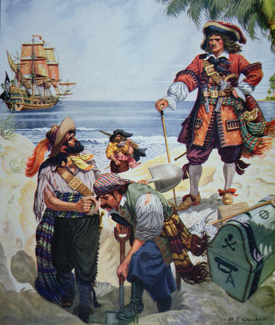 Korsan Şefi gömme hazinesi (renkli taş) by R.J. Gallant