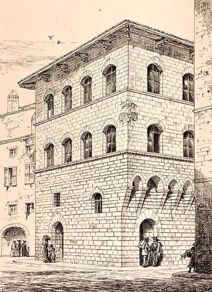14. Yüzyıl Evi, Floransa, İtalya, 