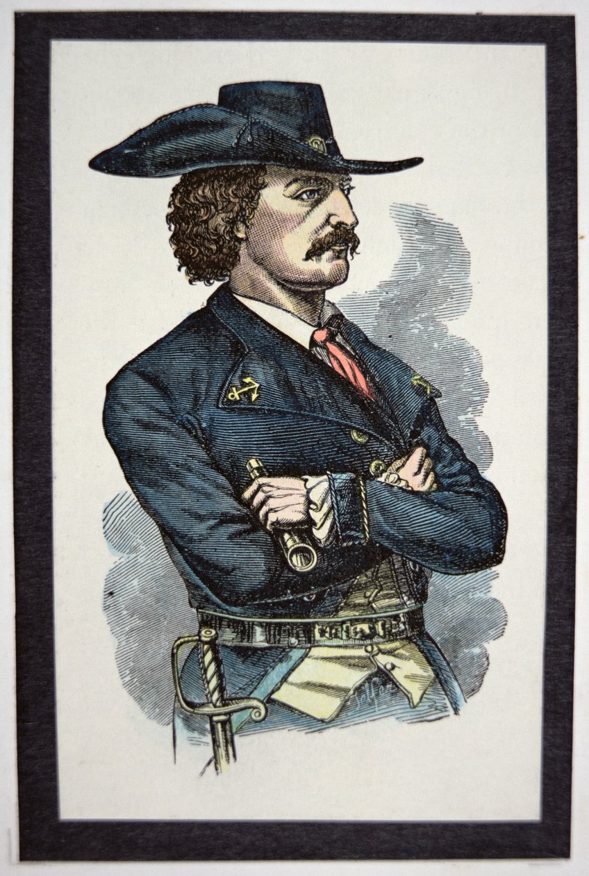 Jean Lafitte (renkli gravür) by R. (after) Telfer