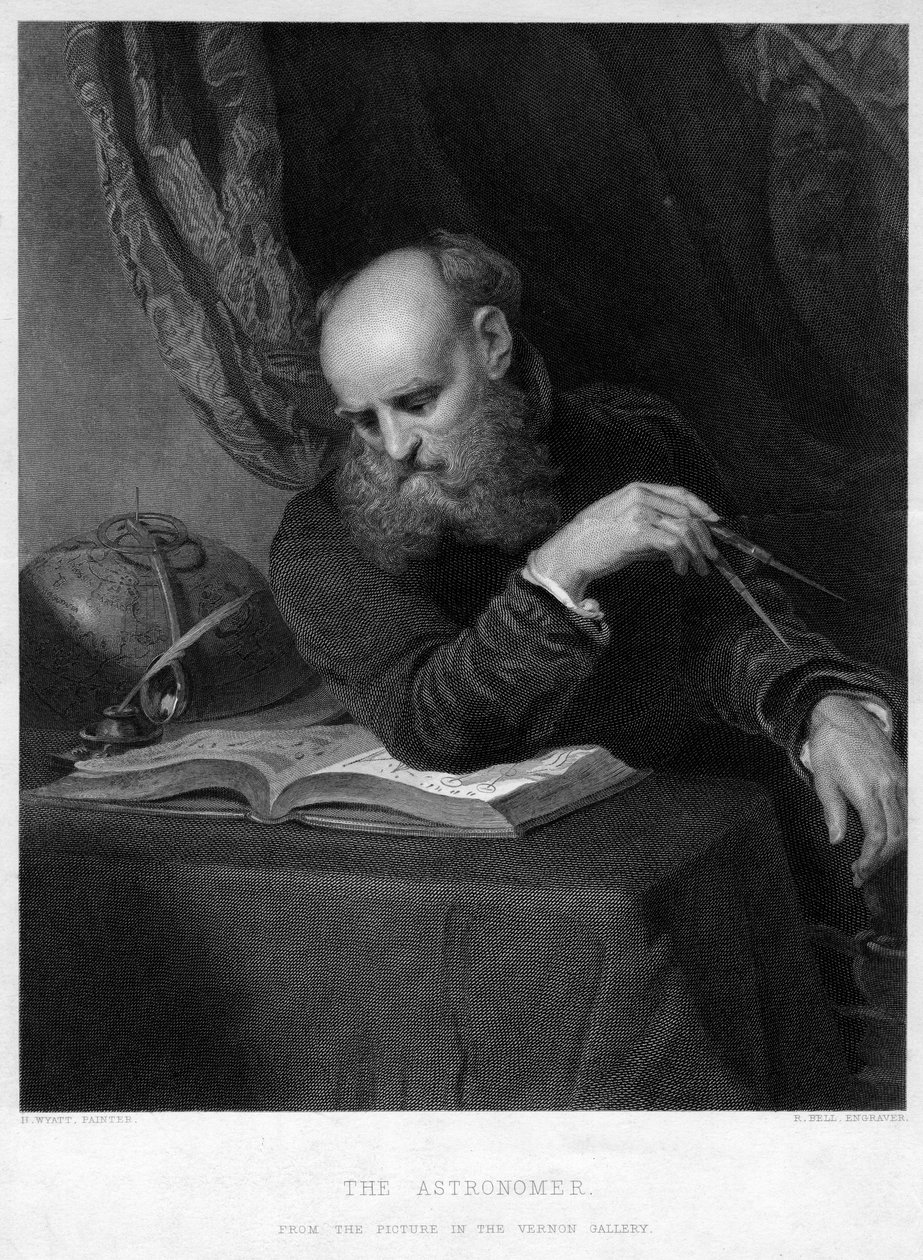 Astronom, 19. yüzyıl. by R. Bell