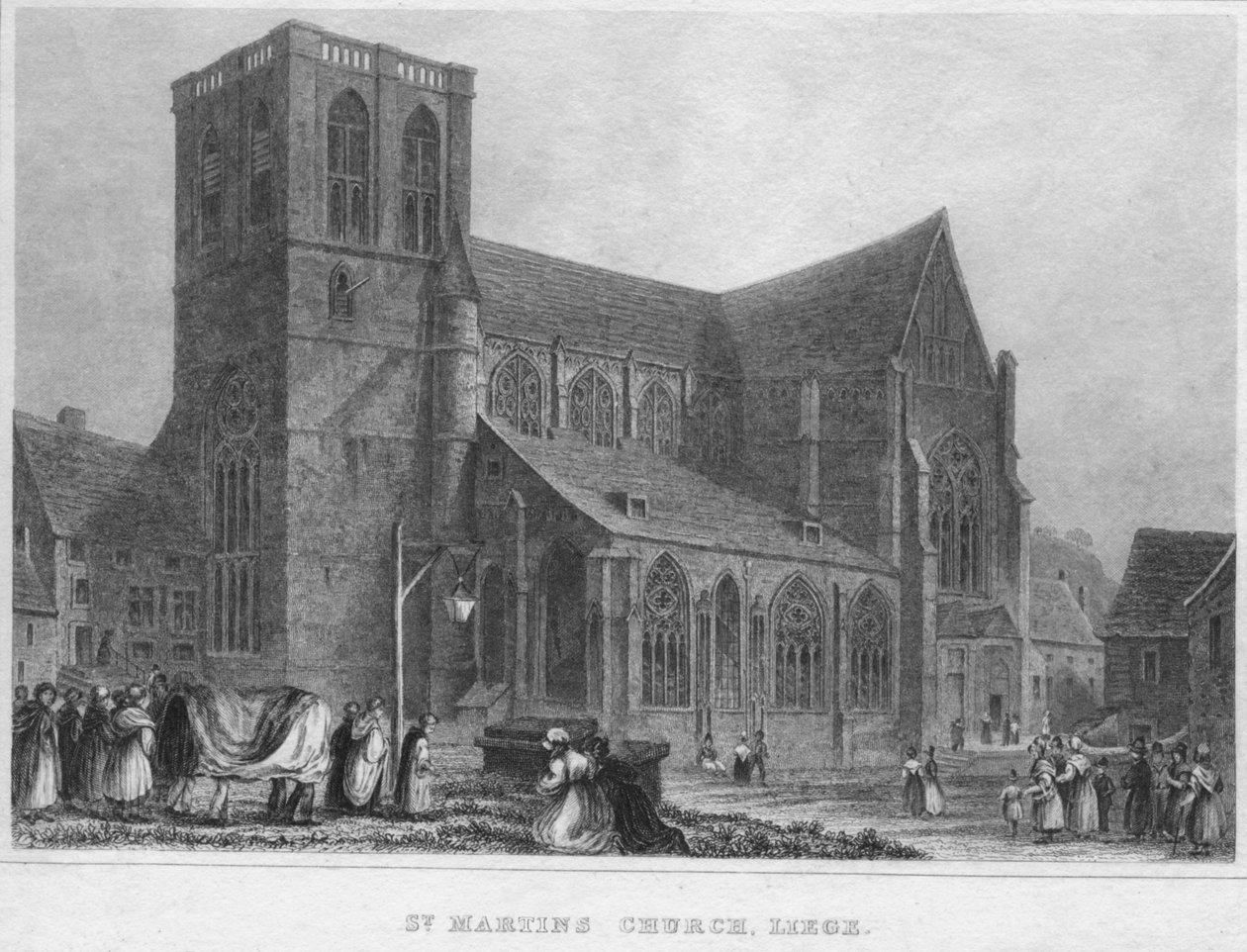 Martins Kilisesi, Liege, 1850 by R. Brice