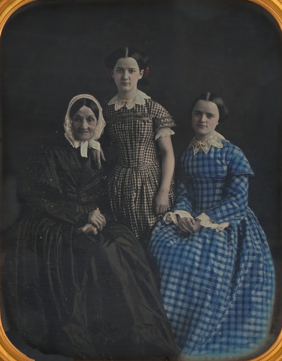 Üç Kadının İsimsiz Portresi, 1860. by R. Emmert Churchill