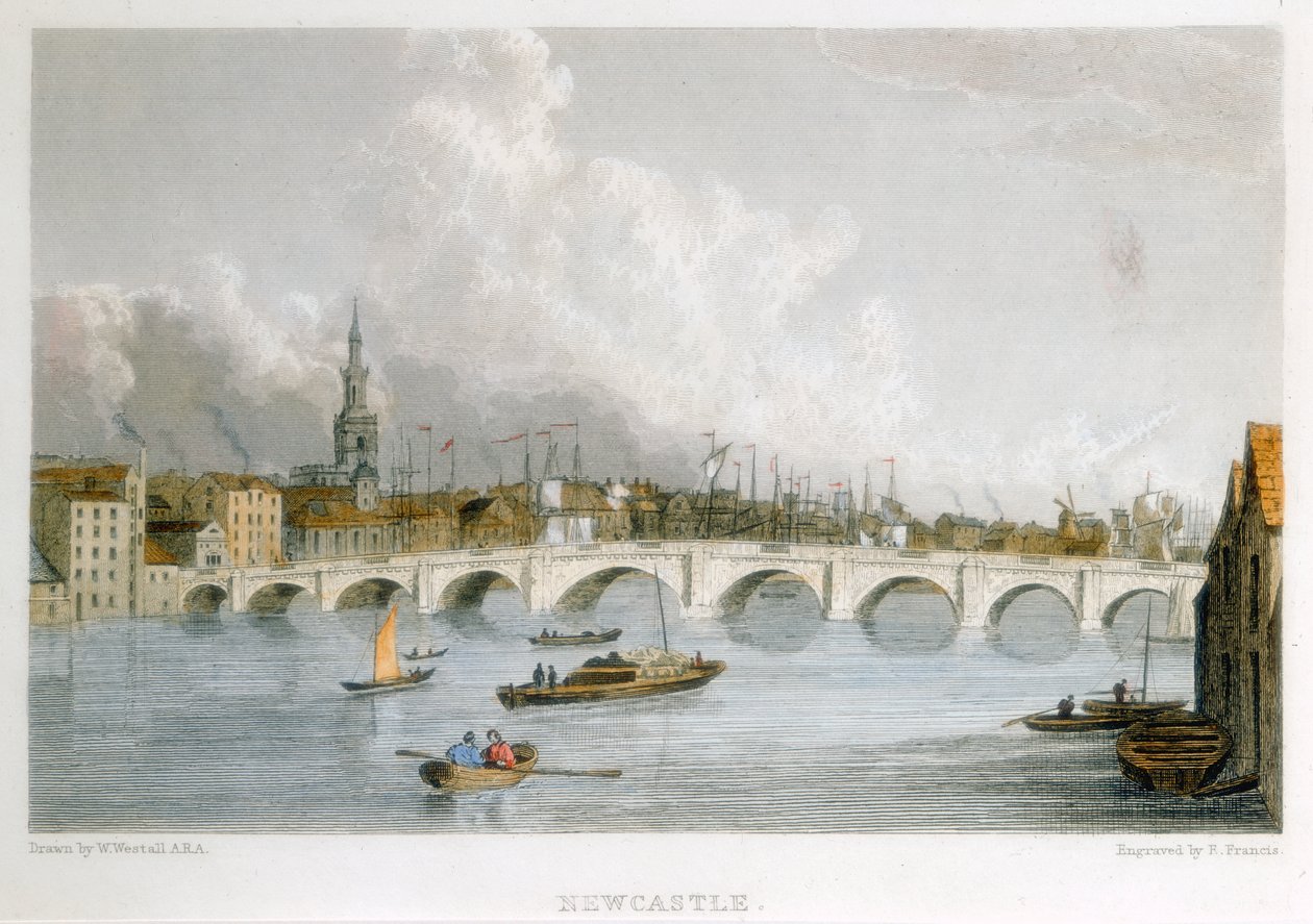 Newcastle-upon-Tyne, İngiltere, c1830