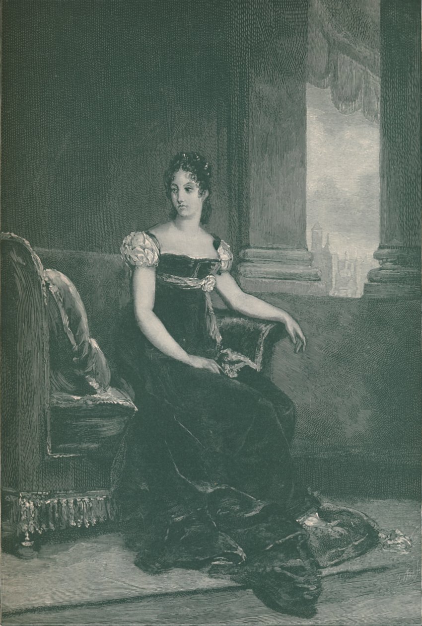 Eugenie Bernardine-Desireé Clary - Mme. Bernadotte, İsveç Kraliçesi, 1811, 1896. by R. G. Tietze