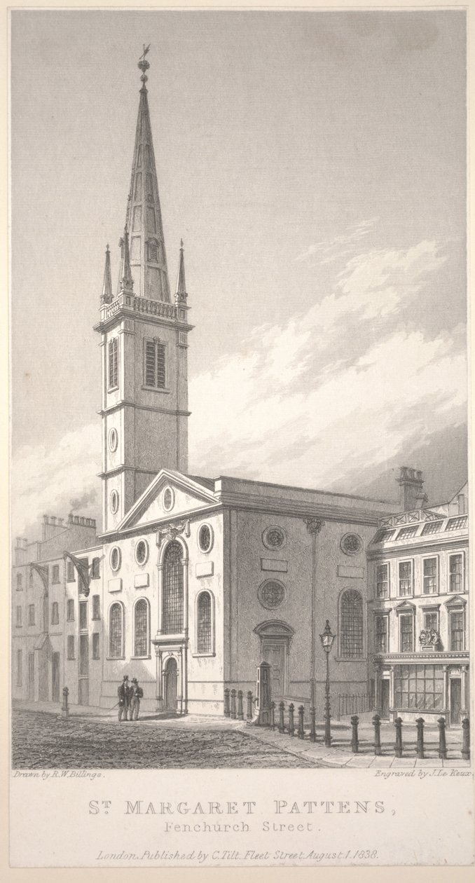 Aziz Margaret Pattens, Fenchurch Caddesi by R. W. Billings