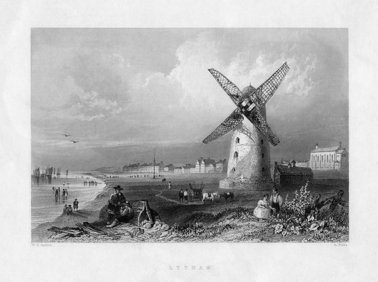 Lytham, Lancashire, 19. yüzyıl. by R. Wallis