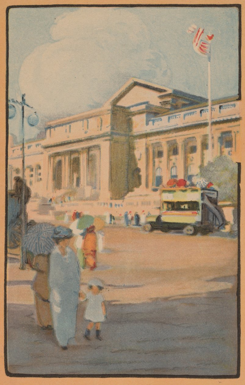 New York Halk Kütüphanesi, 1914. by Rachael Robinson Elmer