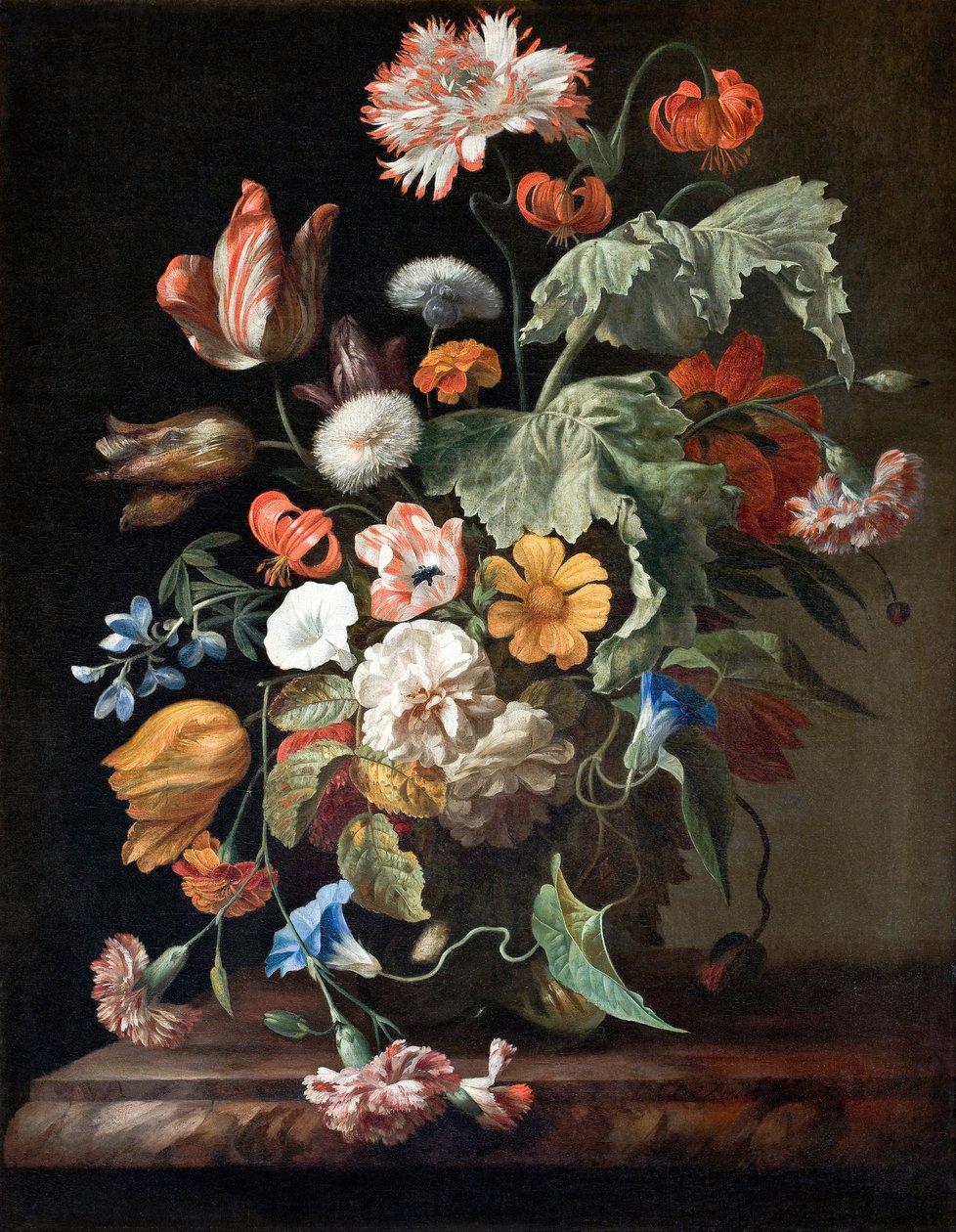 Çiçeklerle Natürmort by Rachel Ruysch