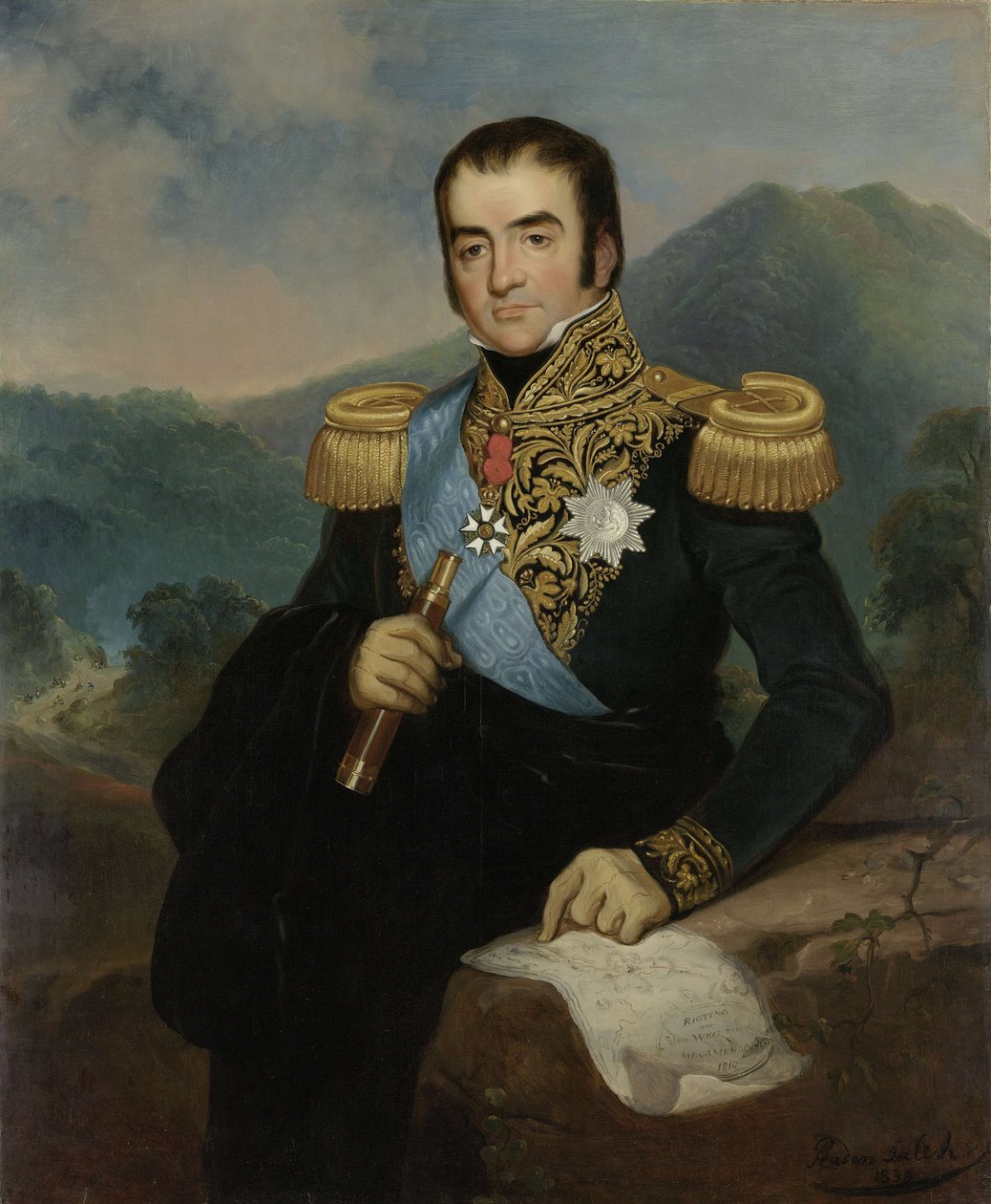 Portre Genel Vali Herman Willem Daendels by Raden Saleh