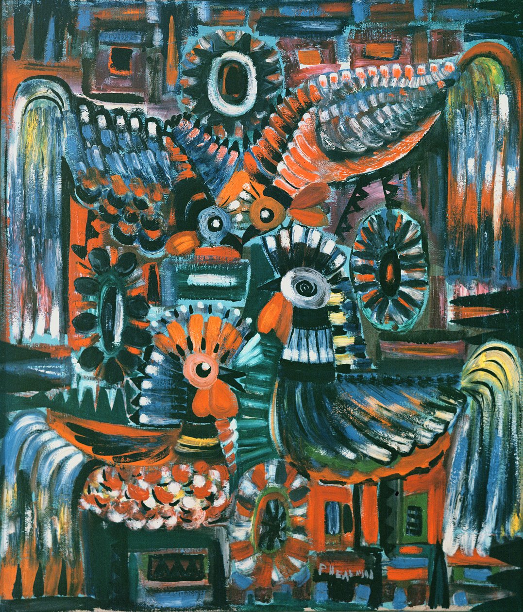 Horozlar, 1967 by Radi Nedelchev
