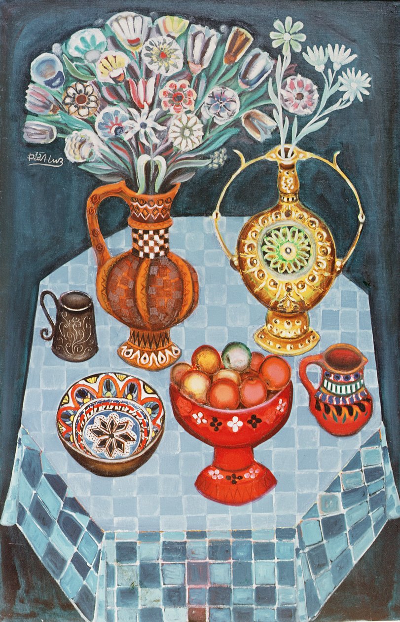 Kırmızı Elmalı Natürmort, 1967 by Radi Nedelchev