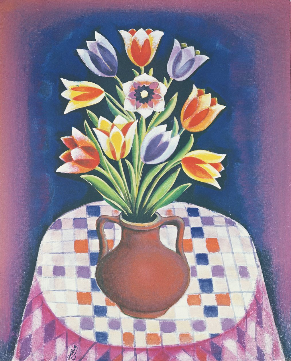 Çiçeklerle Natürmort, 1967 by Radi Nedelchev