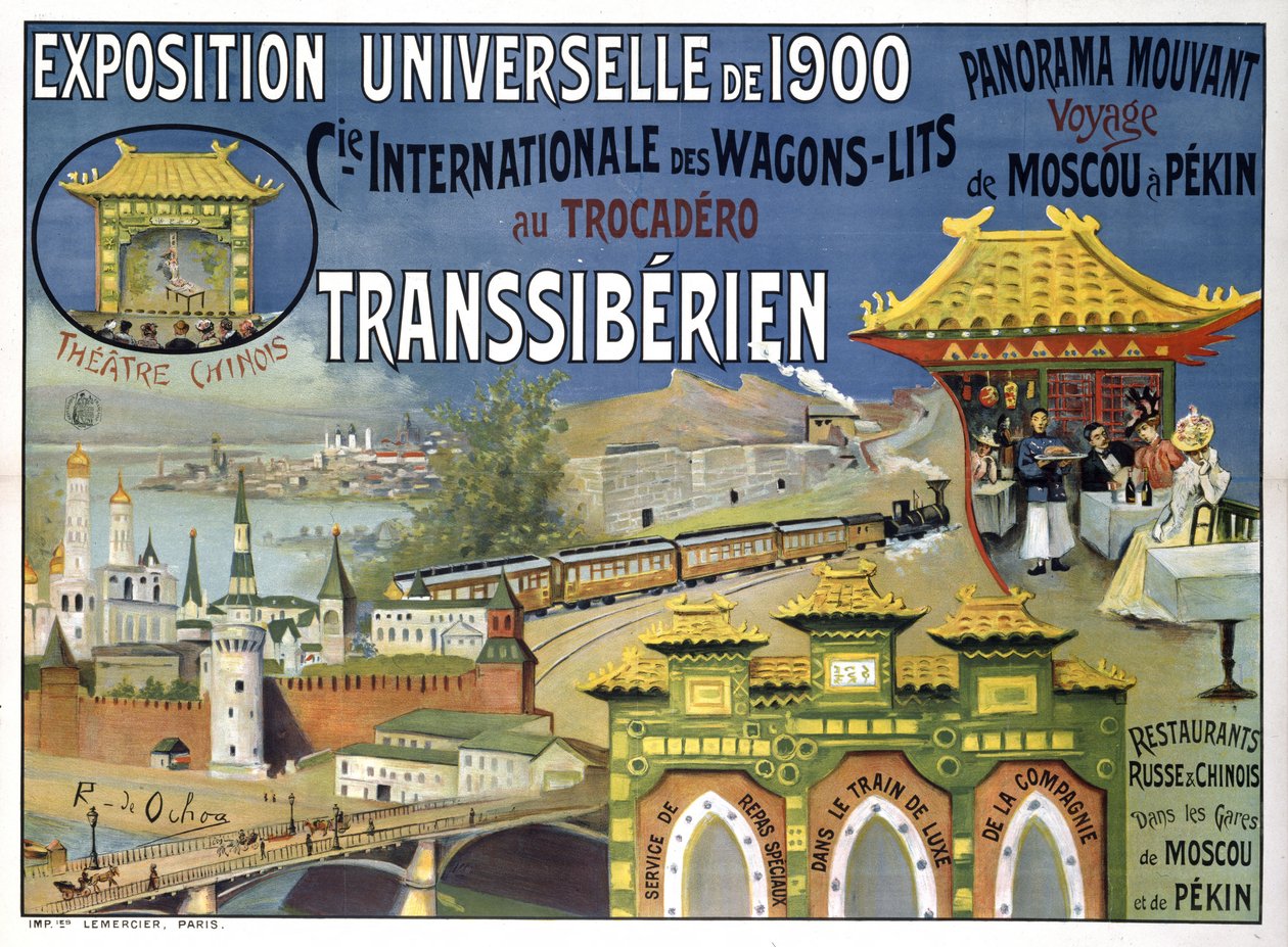 Evrensel Sergi 1900. Compagnie Internationale des Wagons-Lits, 1900. by Rafael de Ochoa y Madrazo
