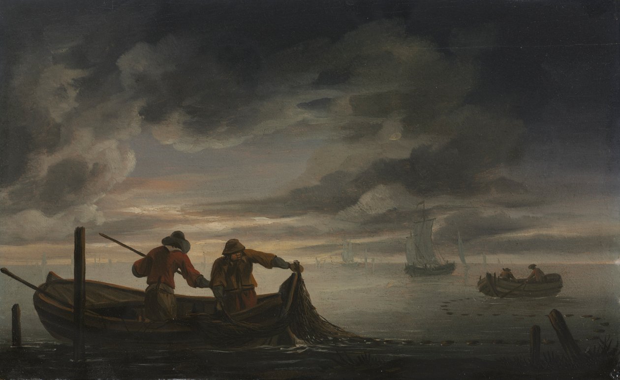 Balıkçı ile Haliç Manzarası, 1600