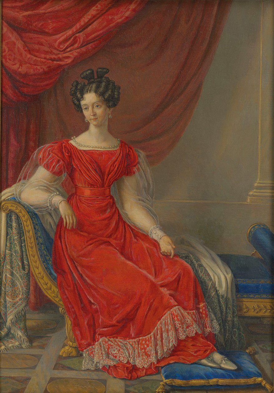 Avusturya Maria Theresa 1801-1855, Sardunya Kraliçesi, 19. yüzyılın ilk yarısı.. by Raffaelle Giovannetti