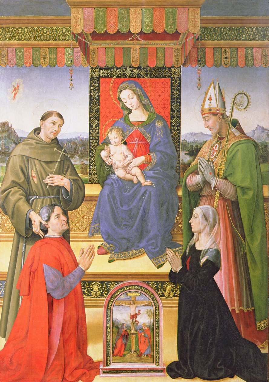 Azizler ile Madonna ve Çocuk by Raffaellino del Garbo
