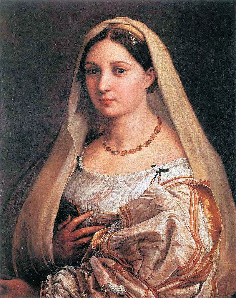 peçeli kadın by Raffaello Sanzio Raphael