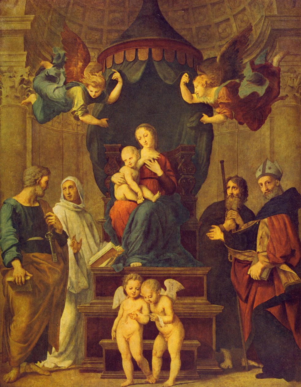 gölgelik altında Madonna by Raffaello Sanzio Raphael