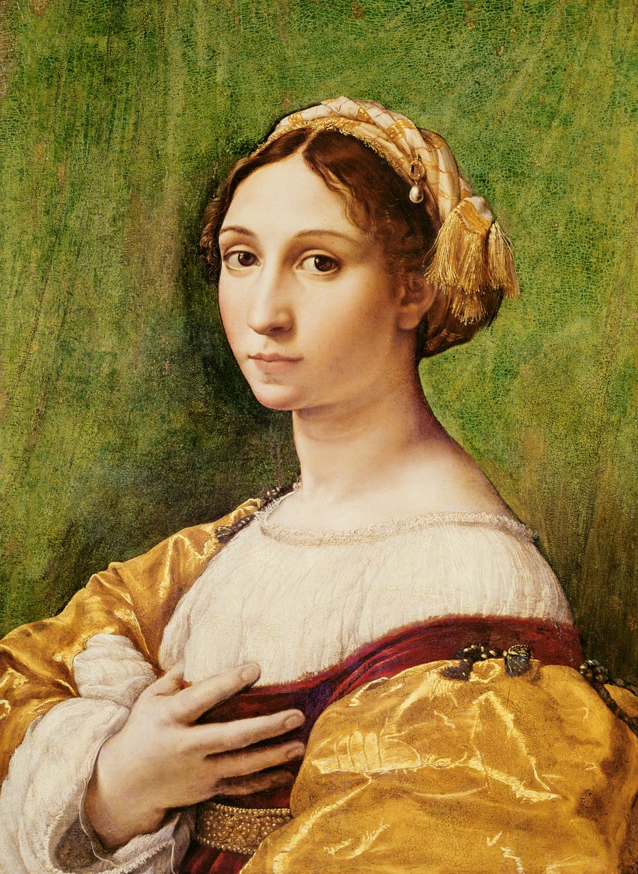 Genç Bir Kızın Portresi (panelde öfke) by Raffaello Sanzio Raphael