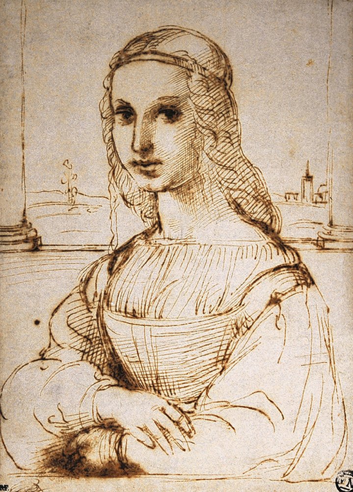 genç bir kadın portresi by Raffaello Sanzio Raphael