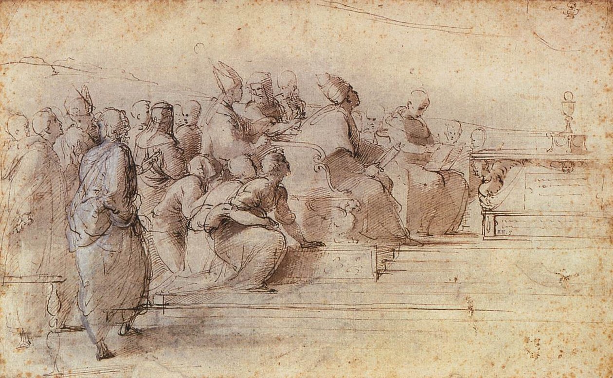 Anlaşmazlık için Çalışma by Raffaello Sanzio Raphael