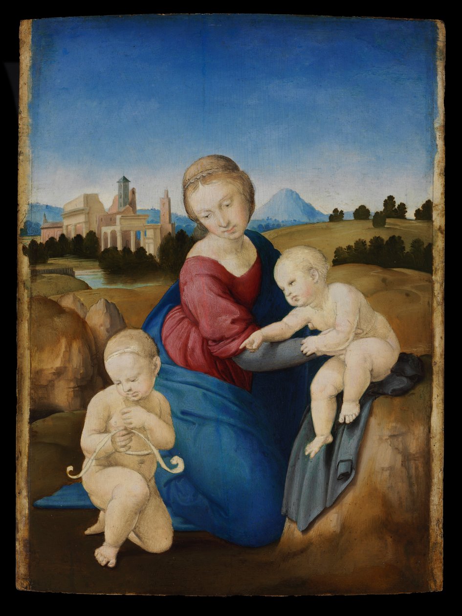 Bebek Aziz John ile Madonna ve Çocuk by Raffaello Sanzio Raphael