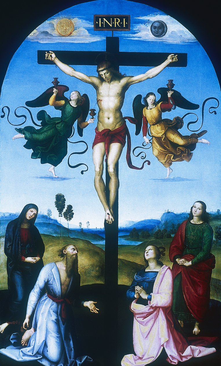 Mond Çarmıha Gerilme, c1530 by Raffaello Sanzio Raphael