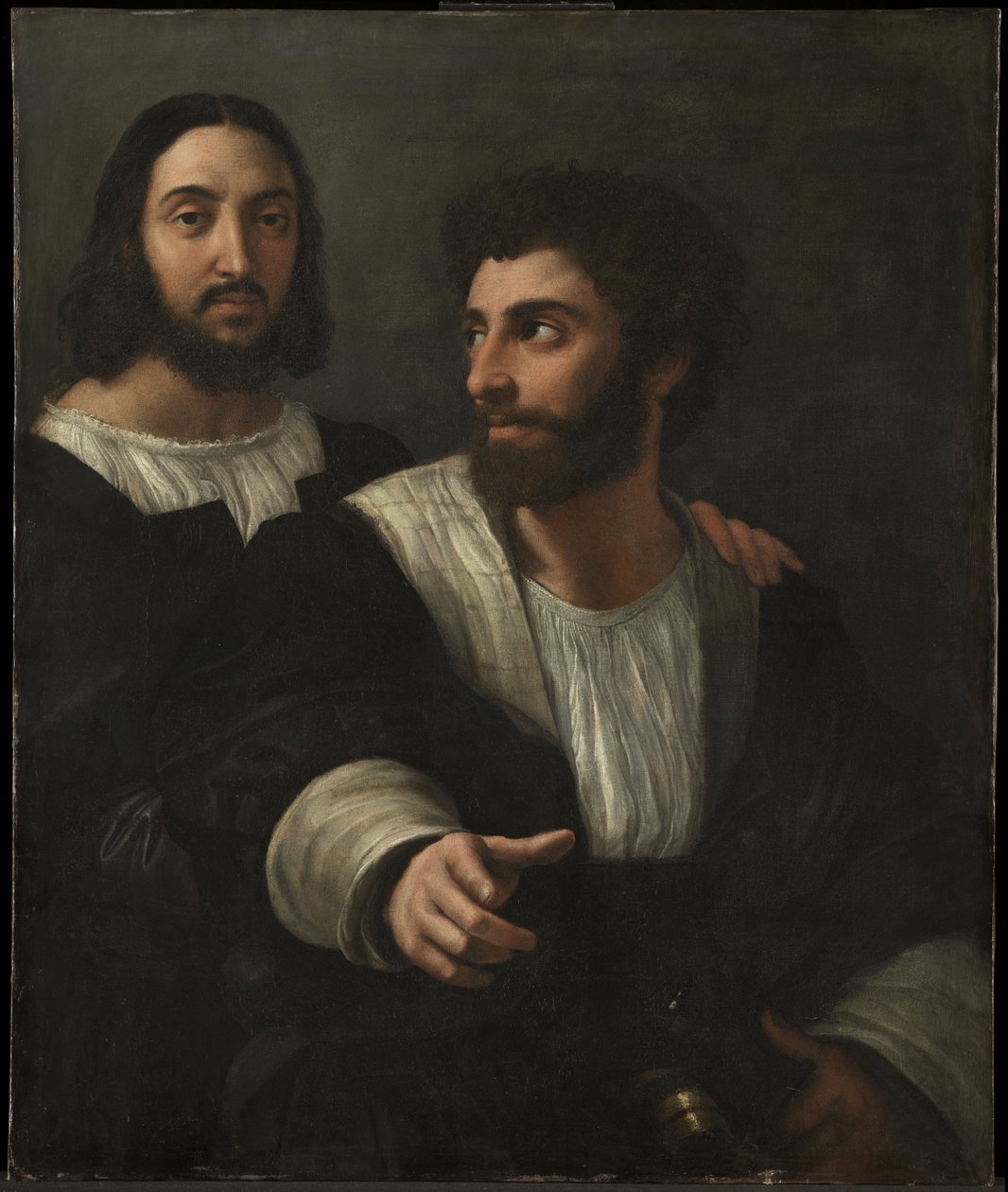 Arkadaşıyla Otoportre Çift Portre, 1519 by Raffaello Sanzio Raphael
