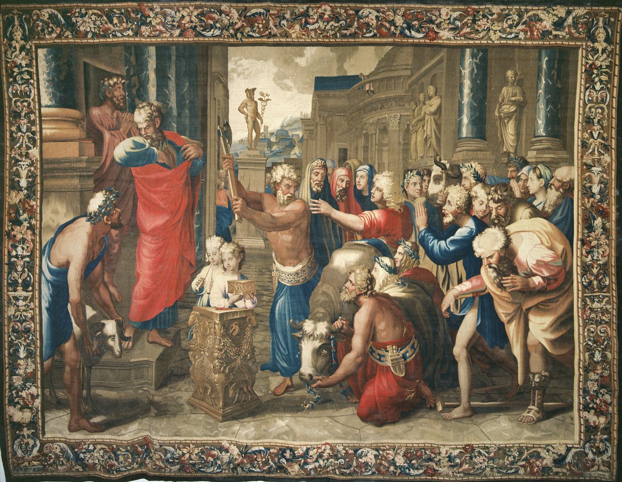 Beauvais Atölyesinde Philippe Behagle (1641-1705), 1695-98 (yün goblen) yönetiminde dokunan Havarilerin İşleri, Lystra